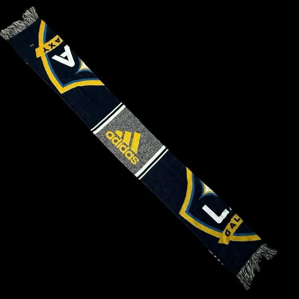 LA Galaxy MLS Adidas Scarf Navy Gold White Soccer Football‎